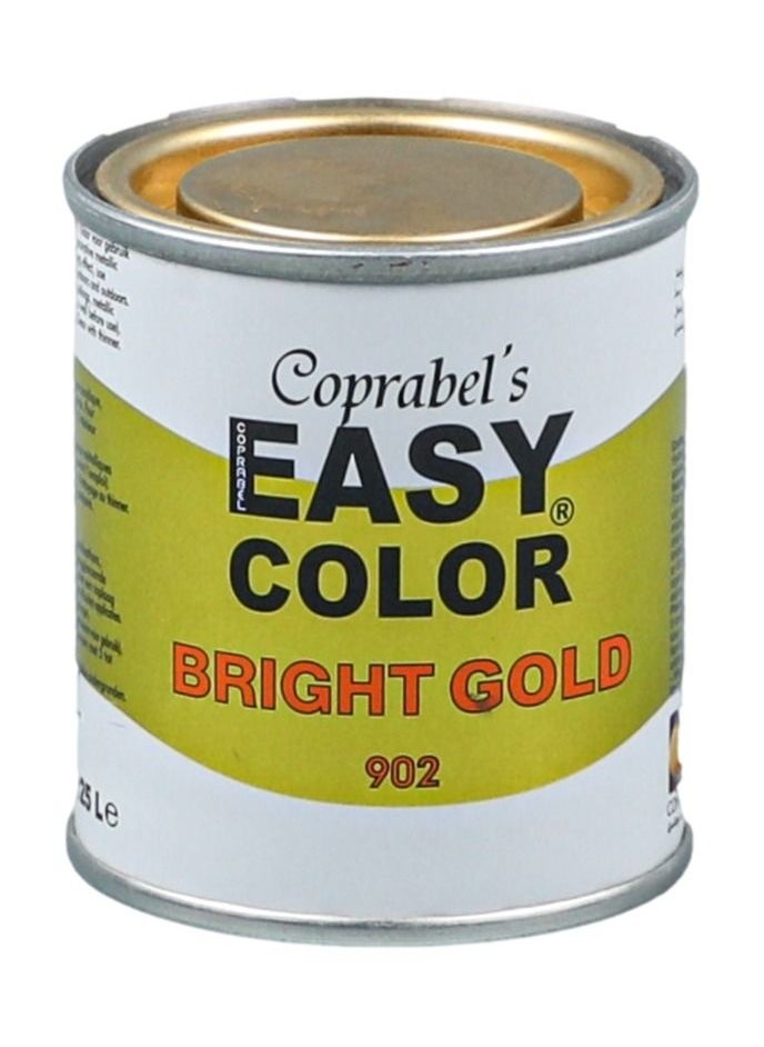 Coprabel Golden Metallic Paint 125 Ml for Resin Artwoks  - Image 1