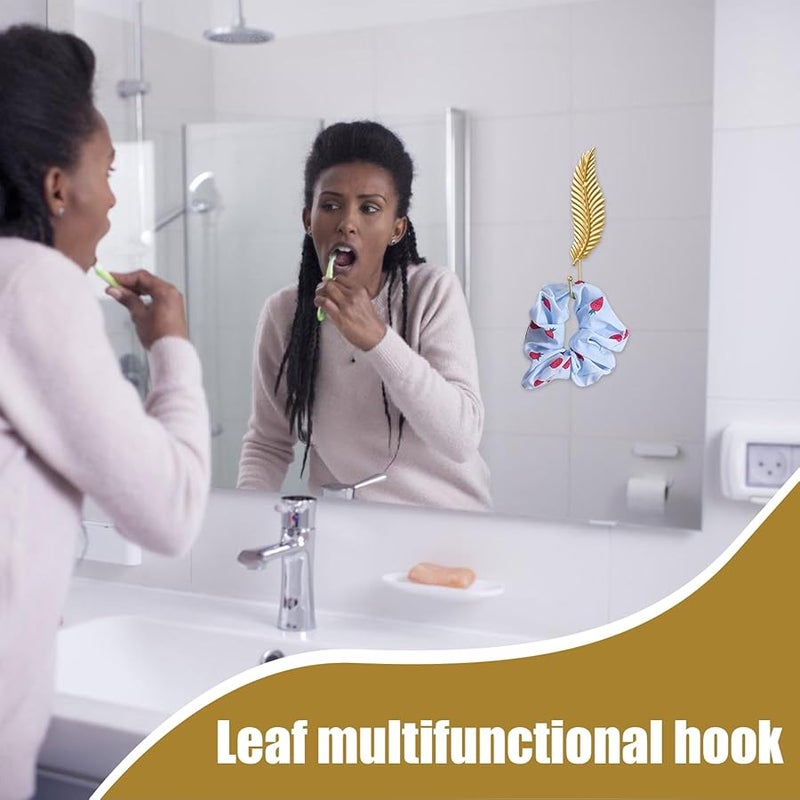 خطاف معطف معدني ذهبي مثبت على الحائط لحامل المفاتيح للحمام وغرفة النوم وغرفة الحضانة - Image 2