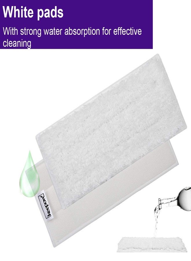 KEEPOW Reusable Mop Pads Compatible with Swiffer Wet Jet Mop Starter, Replacement Microfiber Refills for Wet and Dry Sweeping, 4 Pack - Image 5