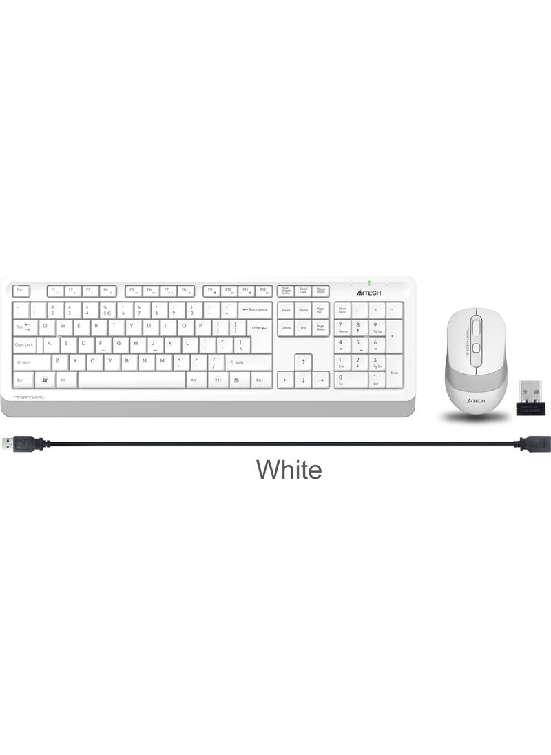 A4TECH A4 Tech FG1010 2.4g White Q Fn-Mm Klv+Optical Mouse Set  - Image 2