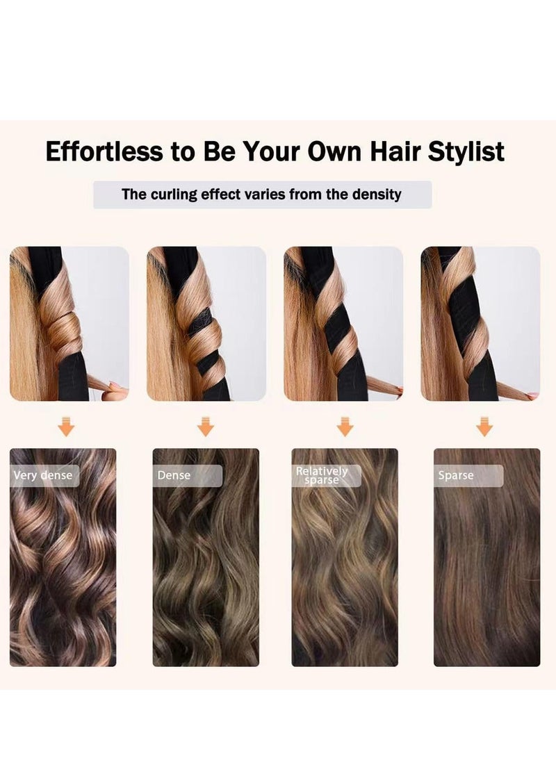 مجموعة تجعيد الشعر بدون حرارة، ملحقات الشعر للتجعيد بدون حرارة، ملحقات الشعر ودحارات الشعر الساخنة، شريط الرأس بدون حرارة، أزرق - Image 4