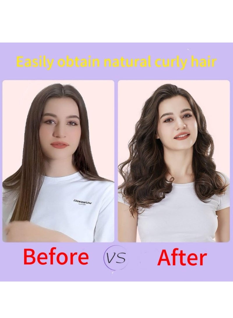 مجموعة تجعيد الشعر بدون حرارة، ملحقات الشعر للتجعيد بدون حرارة، ملحقات الشعر ودحارات الشعر الساخنة، شريط الرأس بدون حرارة، أزرق - Image 5