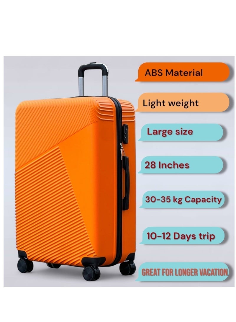 ZAAPPY Hard Shell Lightweight 28 Inch (30-35kg) Luggage, Smooth Wheels, Secured Locks - Image 4