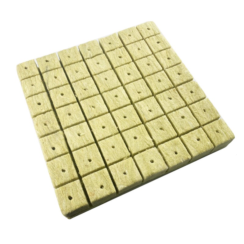 Meridian Rockwool Starter Plugs – 3.8 cm (1.5 in) 2‑Pack, 2 Sheets of 49 Plugs (98 Plugs Total) for Hydroponics - CT - Image 3