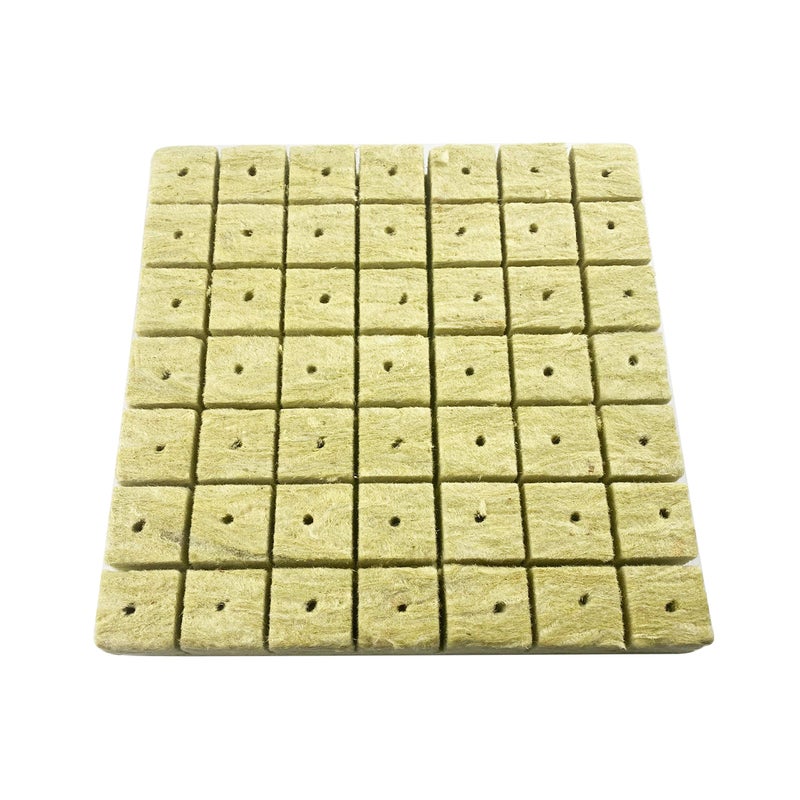 Meridian Rockwool Starter Plugs – 3.8 cm (1.5 in) 2‑Pack, 2 Sheets of 49 Plugs (98 Plugs Total) for Hydroponics - CT - Image 5