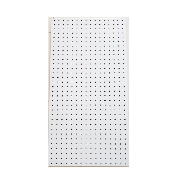 Brevalco Pegboard with Holes Metalic 32 X 16 Powder Coated for Workshop Garage Kitchen Ofice desk Jewelry Store  - Image 1