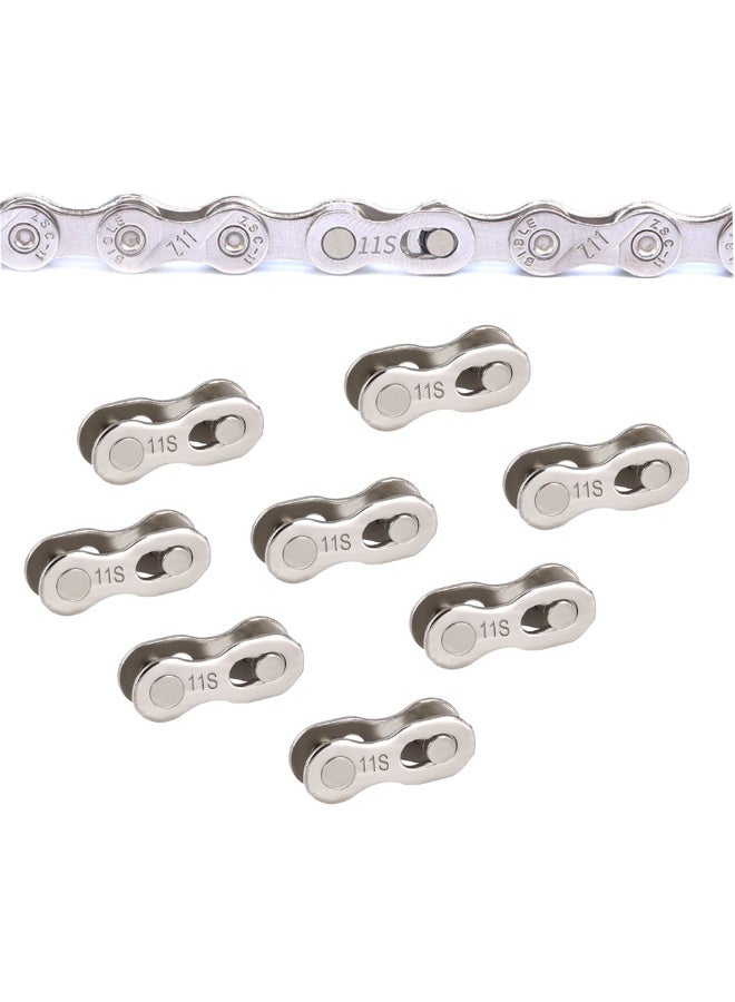 8 Pairs Reusable Bicycle Missing Link for 11 Speed Chain - Image 1