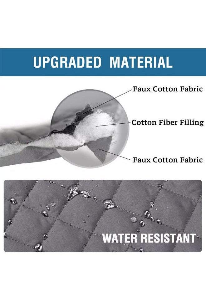 Generic Sofa Cover with Elastic Adjustment Strap Waterproof Quilted Furniture Protector Removable Sofa Cover, Living Room Furniture Sofa Cover  Washable Sofa Cover Furniture Protector  - Image 3