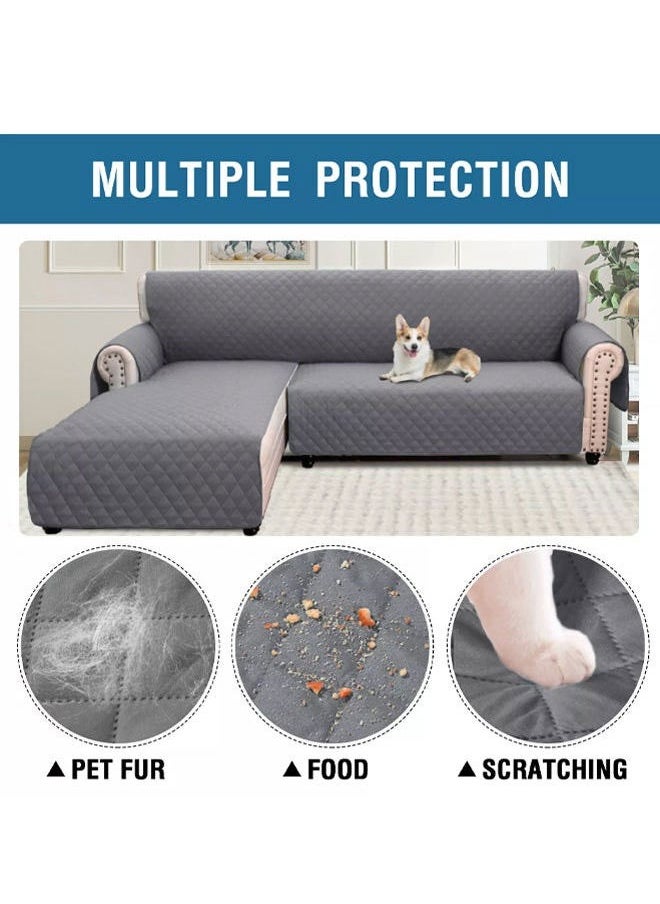 Generic Sofa Cover with Elastic Adjustment Strap Waterproof Quilted Furniture Protector Removable Sofa Cover, Living Room Furniture Sofa Cover  Washable Sofa Cover Furniture Protector  - Image 4