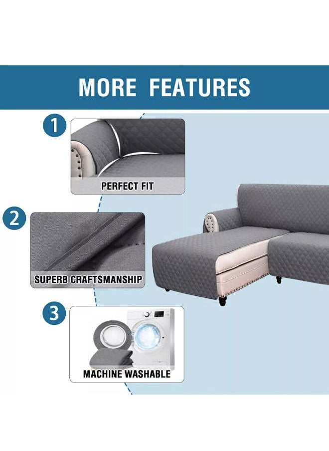Generic Sofa Cover with Elastic Adjustment Strap Waterproof Quilted Furniture Protector Removable Sofa Cover, Living Room Furniture Sofa Cover  Washable Sofa Cover Furniture Protector  - Image 5