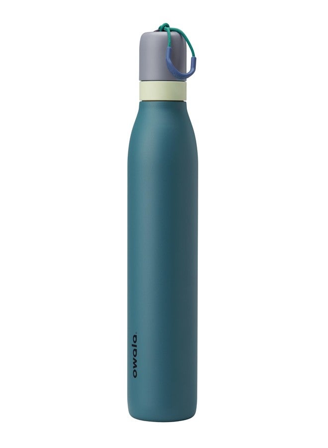 Owala FreeSip Twist Insulated Stainless Steel Water Bottle with Straw for Sports and Travel, BPA-Free, 24-oz, Denim - Image 1