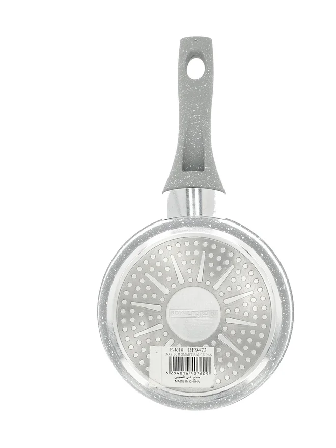 رويال فورد مقلاة ذكية بطلاء رخامي متين  سم رمادي