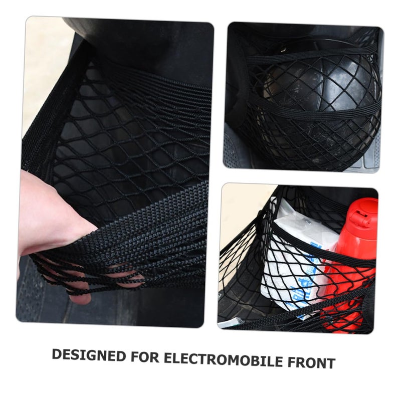 Heavy Duty Cargo Net For Electric Bikes Outdoor Storage Mesh Organizer Weather Resistant - Image 4