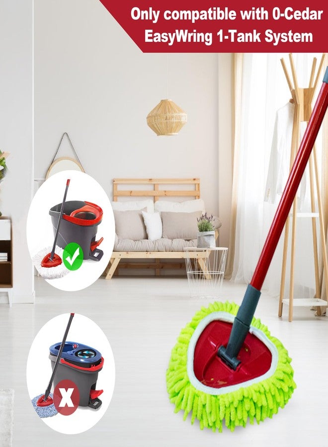 NEWE Spin Mop Heads Replacements 3 Pack Compatible with O-Cedar EasyWring 1 Tank System, Microfiber Chenille Pads Attachment Replace Refills for Deep Cleaning All Floors - Image 2