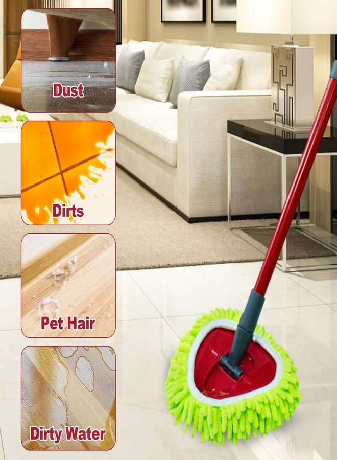 NEWE Spin Mop Heads Replacements 3 Pack Compatible with O-Cedar EasyWring 1 Tank System, Microfiber Chenille Pads Attachment Replace Refills for Deep Cleaning All Floors - Image 4