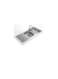 Teka STARBRIGHT 80 E-XN 2B 1D Inset reversible sink with matt finish in 80 cm