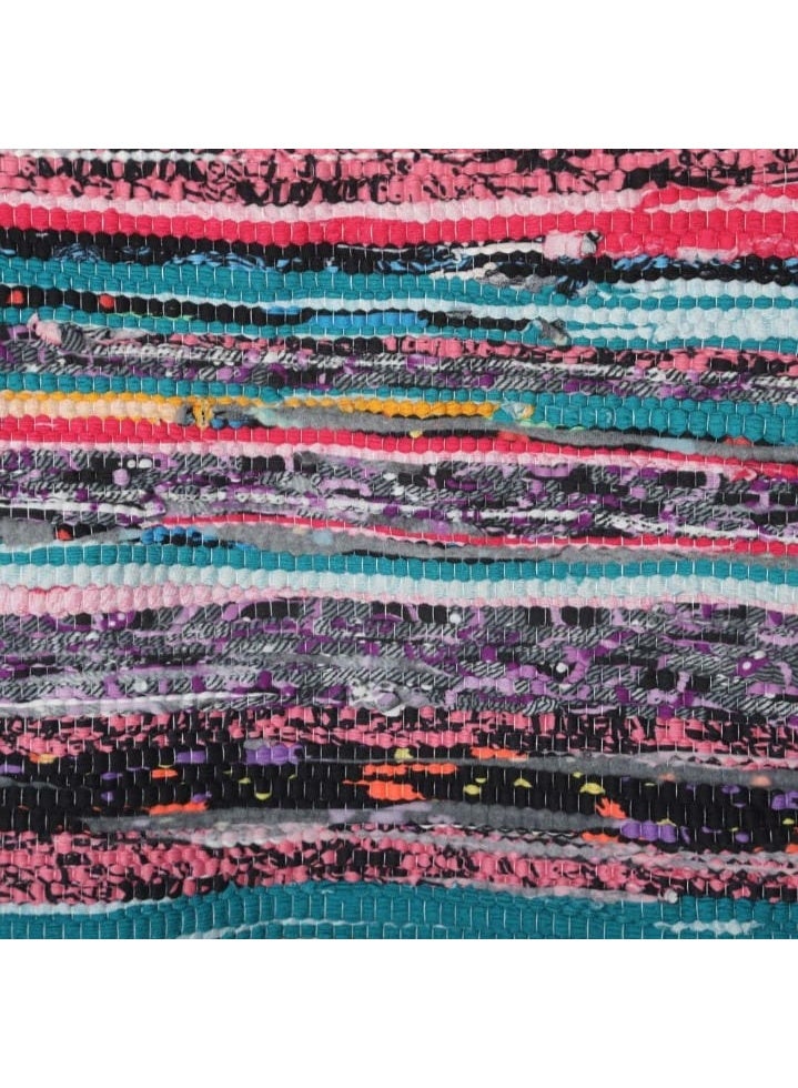 Fabric balcony curtain with rings, 130×240cm, 950g - multi-color + Clem Handmade Cotton Gift Walk, 200×70cm, 2kg - multi-color - Image 4