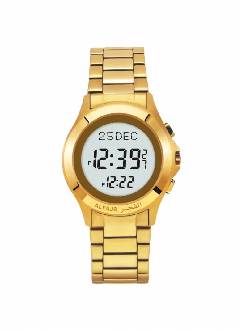 الفجر ساعة رقمية مقاومة للماء WR02 للرجال - 35 ملم - ذهبي اللون WR-02GW - Image 1