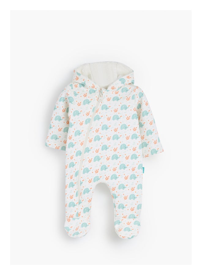 Junior Baby Boys Hooded Romper - Image 1
