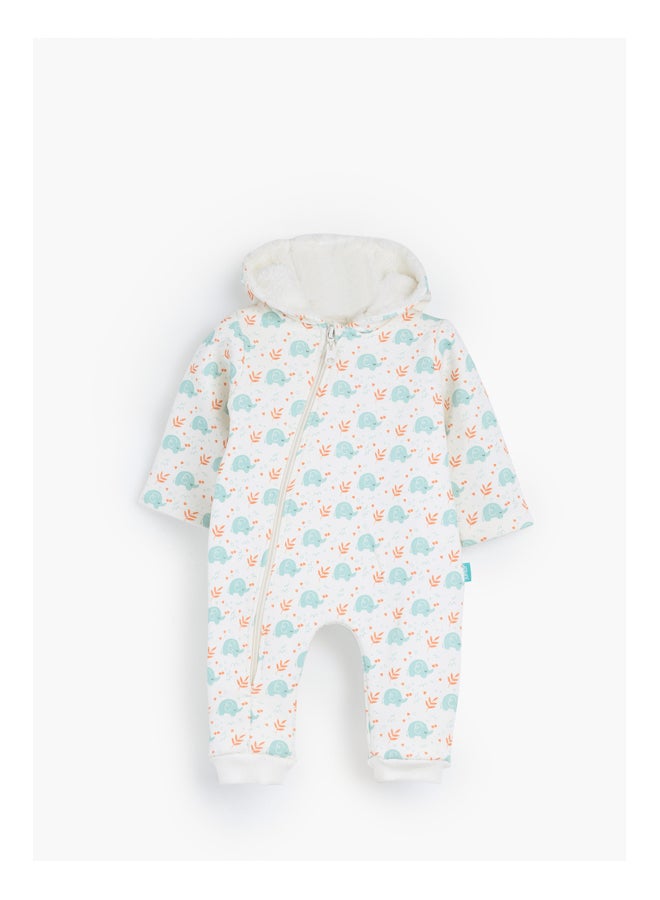 Junior Baby Boys Hooded Romper - Image 2