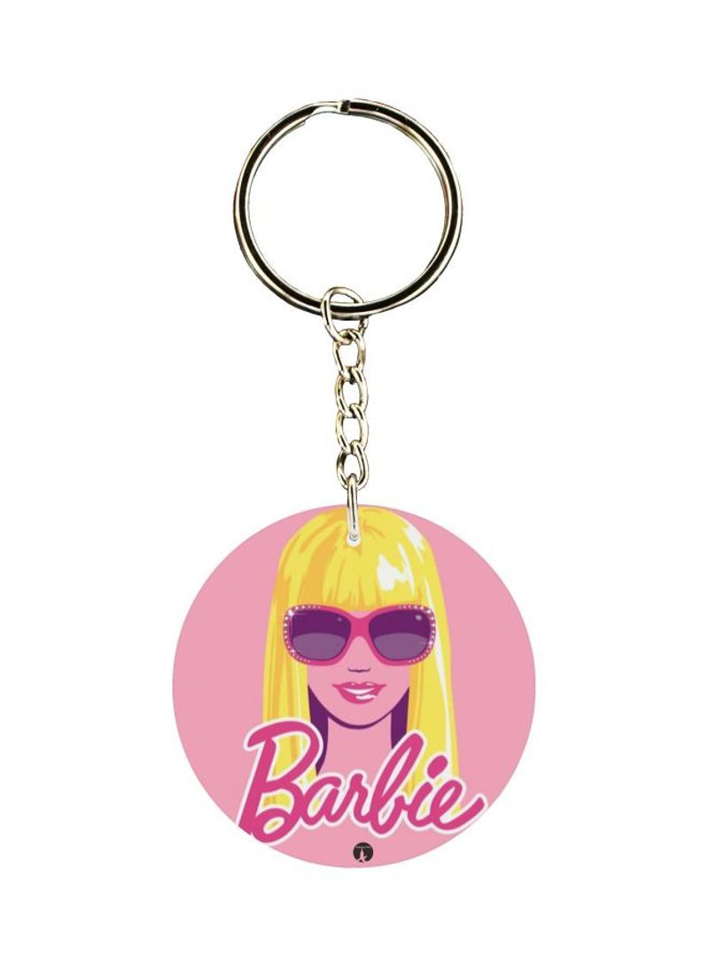 RKN Barbie Girl Printed Double Sided Keychain