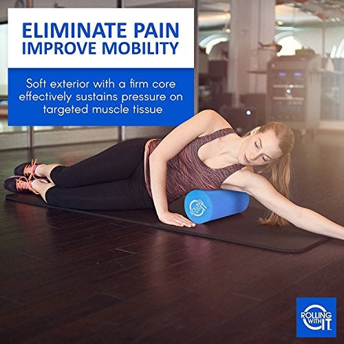 Rolling With It Foam Roller with High Density for Physical Therapy, Muscle Roller for Exercise and Muscle Recovery, Eco-Friendly Back Roller, Firm and Smooth Surface Massage Roller, Size: 13 inches - Image 5