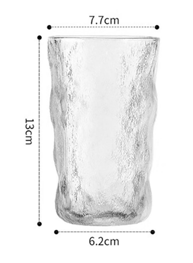 Jingke Glass Cup Transparent Glacier Cup Milk Cup Coffee Cup Wine Glass 340ML 2 Pack - Image 2