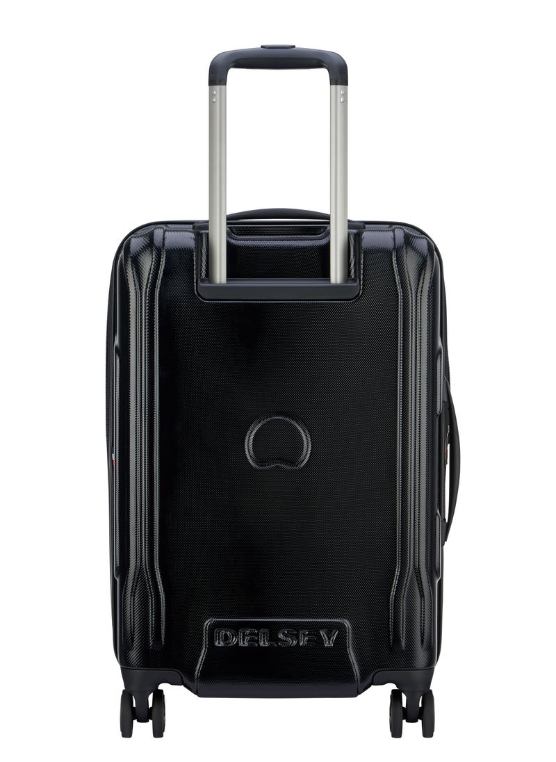 DELSEY Paris - Cruise 58cm Hardcase 4 Double Wheel Cabin Luggage Trolley Black - Image 1