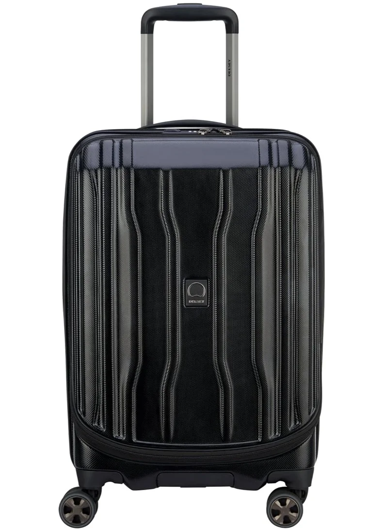 ديلسي _باريس حقيبة ترولي كروز 58 سم بهيكل صلب وعجلات مزدوجة سوداء