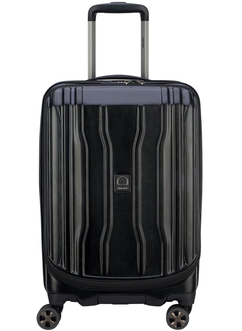 ديلسي _باريس حقيبة ترولي كروز 58 سم بهيكل صلب وعجلات مزدوجة سوداء - Image 1