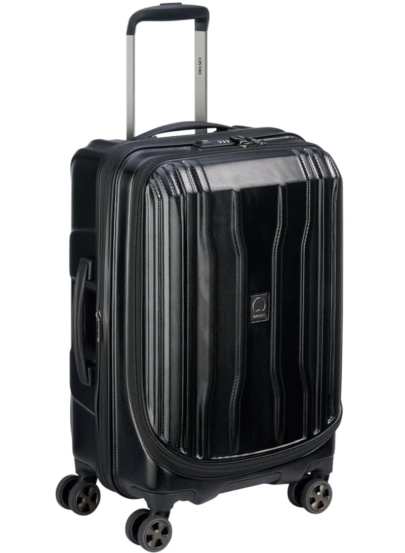 ديلسي _باريس حقيبة ترولي كروز 58 سم بهيكل صلب وعجلات مزدوجة سوداء