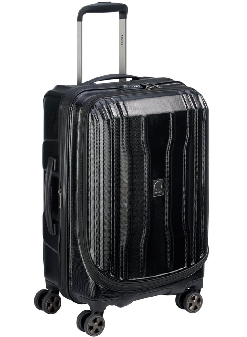 ديلسي _باريس حقيبة ترولي كروز 58 سم بهيكل صلب وعجلات مزدوجة سوداء - Image 2