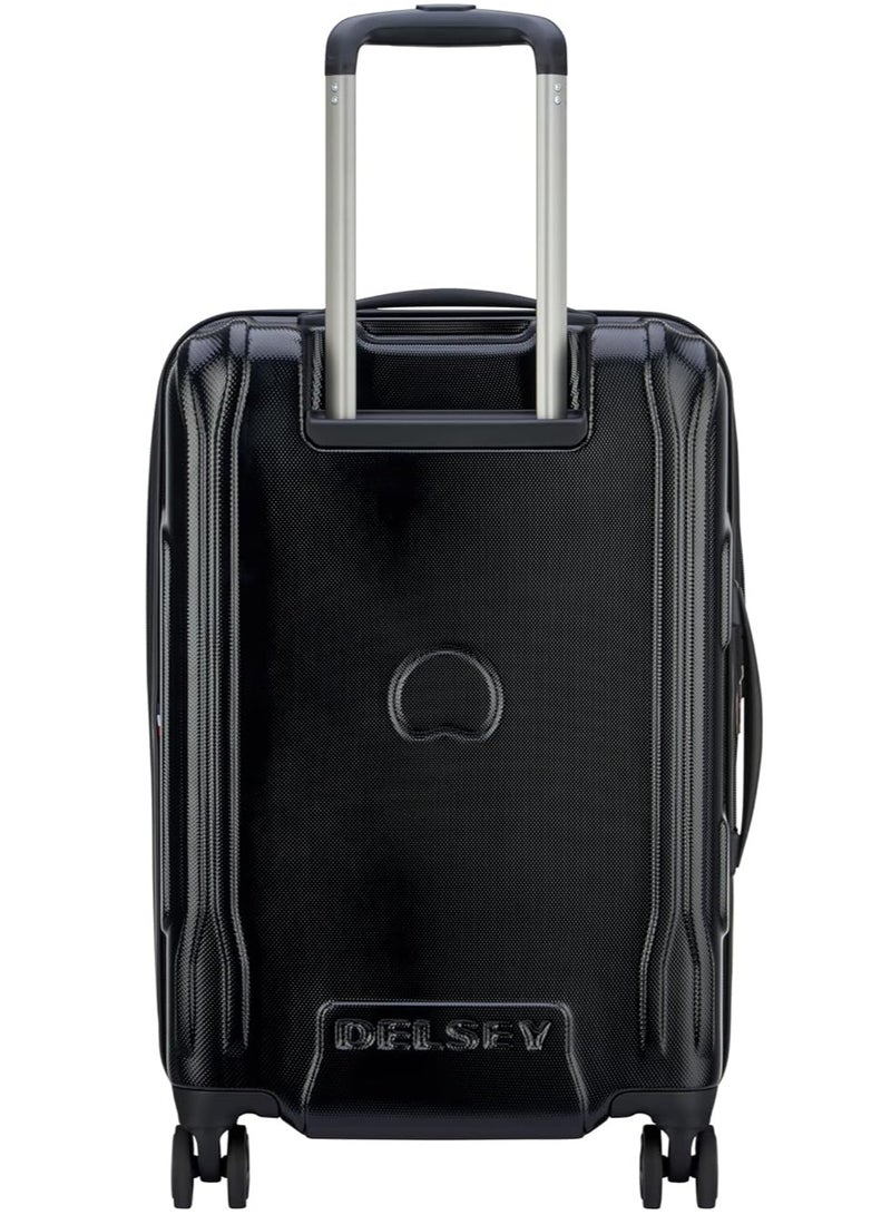 ديلسي _باريس حقيبة ترولي كروز 58 سم بهيكل صلب وعجلات مزدوجة سوداء - Image 3