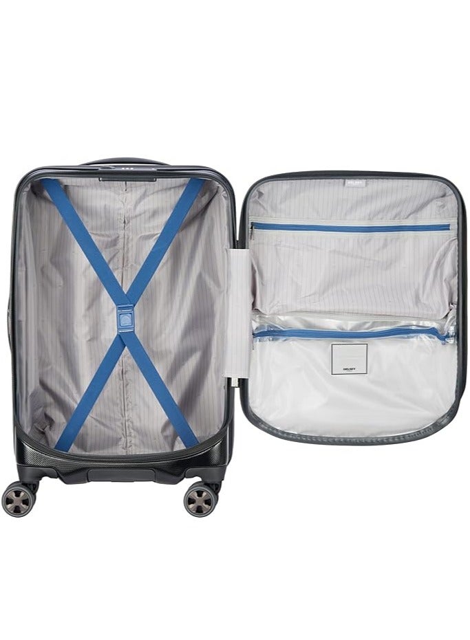 ديلسي _باريس حقيبة ترولي كروز 58 سم بهيكل صلب وعجلات مزدوجة سوداء - Image 5