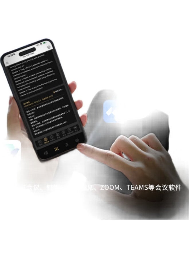 FIIL Gs Links Ai Open-Ear Bluetooth Earphones With Ear Hook Bean Ai Meeting Assistant Recording Transcription Simultaneous Interpretation Translation Air Conduction Sports Earphones Obsidian Black - Image 1