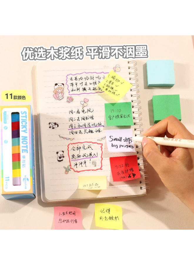 HELPS Color Square Post-it Notes High Adhesive Paper Office Post-it Notes Tearable Memo N Post-it - Image 4