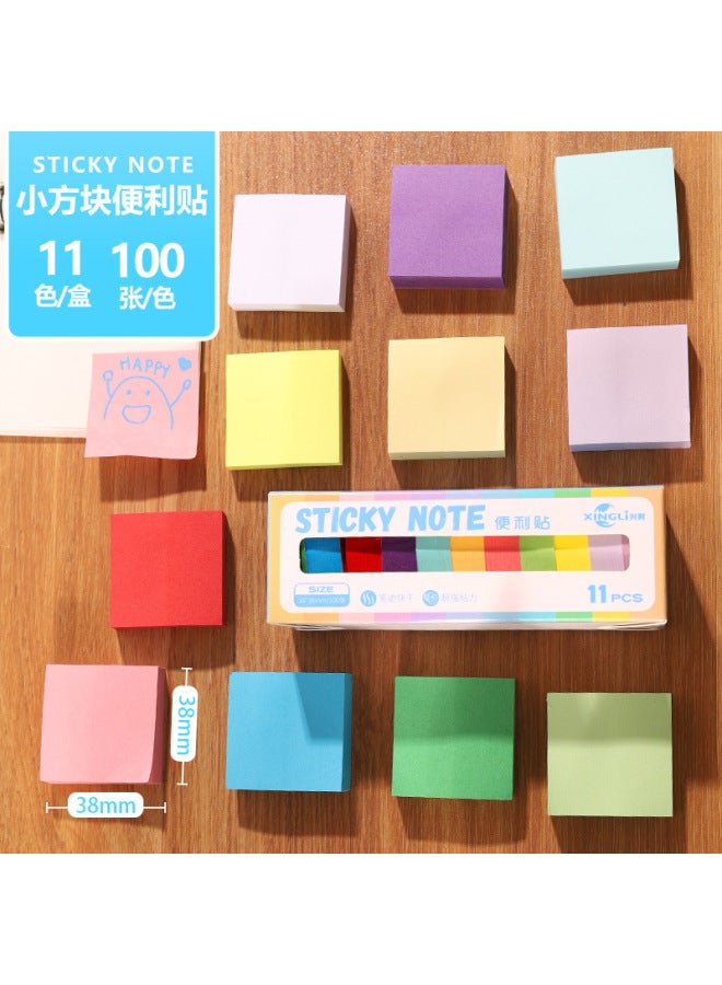 HELPS Color Square Post-it Notes High Adhesive Paper Office Post-it Notes Tearable Memo N Post-it - Image 1