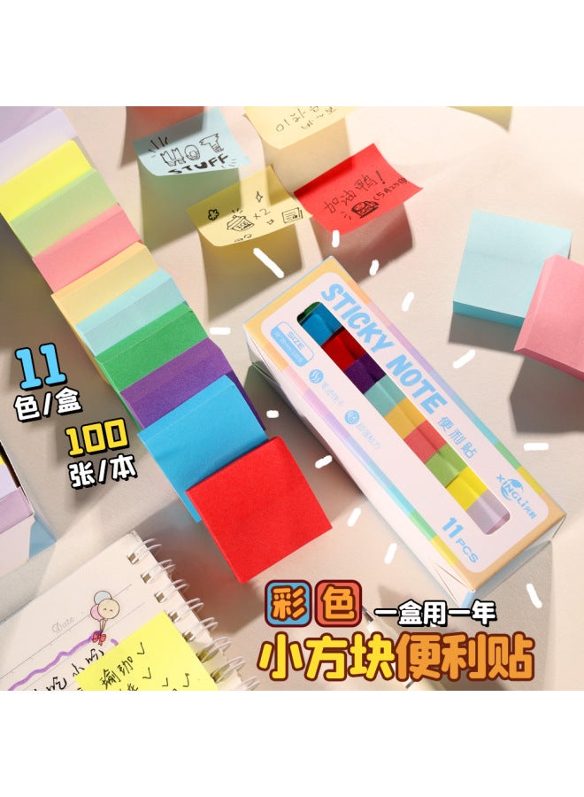 HELPS Color Square Post-it Notes High Adhesive Paper Office Post-it Notes Tearable Memo N Post-it - Image 2