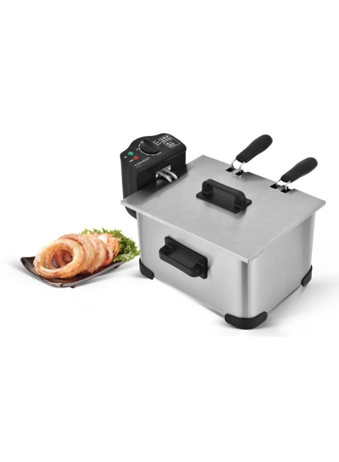 Typhoon Windowless Deep Fryer - 5 Liters - 2000 Watts - Silver - TY-04-003 - Image 2