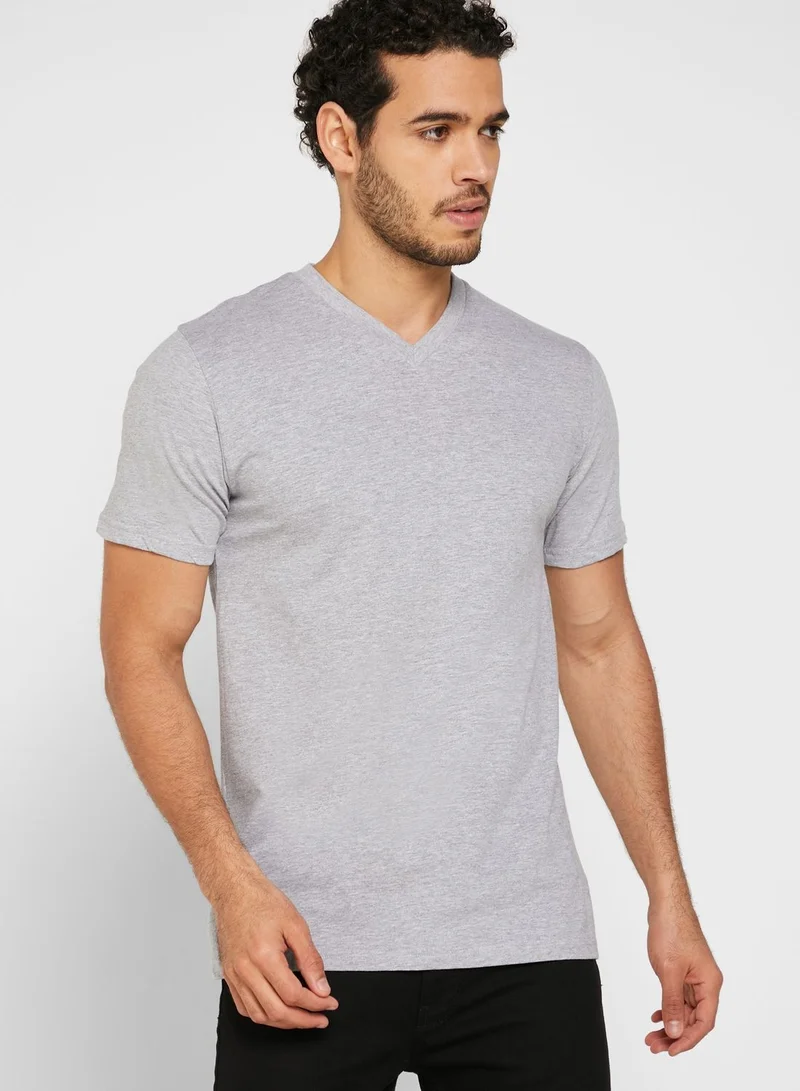 Seventy Five Basics 3 Pack Essential V Neck T-Shirts