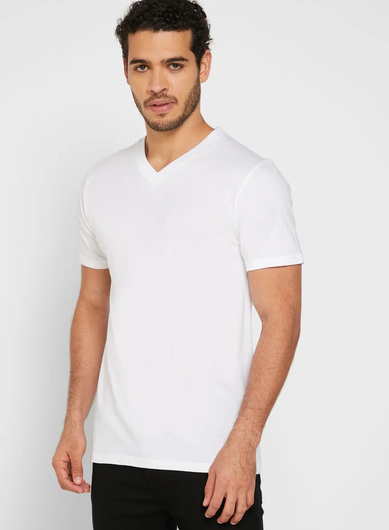 Seventy Five Basics 3 Pack Essential V Neck T-Shirts