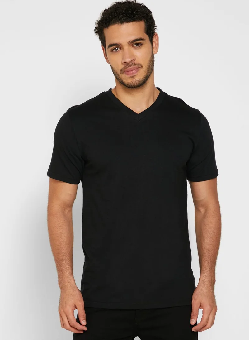 Seventy Five Basics 3 Pack Essential V Neck T-Shirts