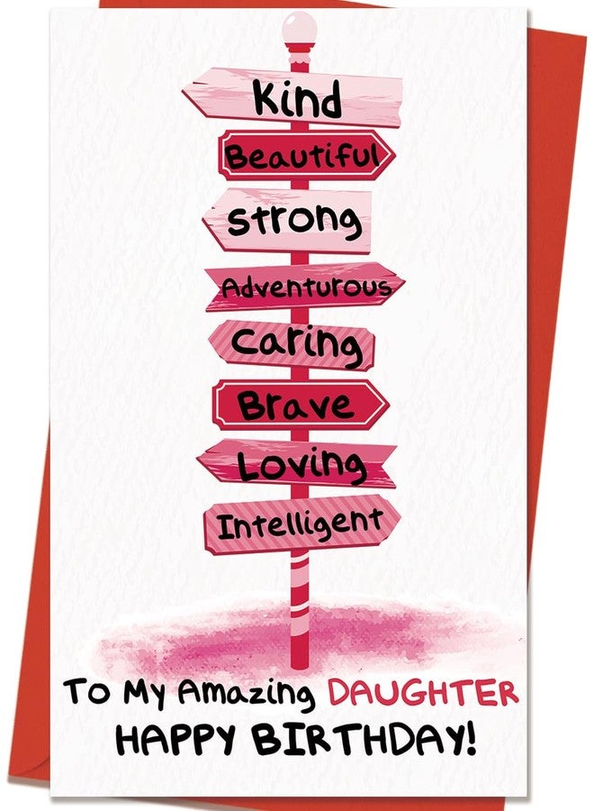 Mcduldul Daughter Birthday Card, Happy Birthday Daughter Gifts from Mom Dad Parents - Image 1