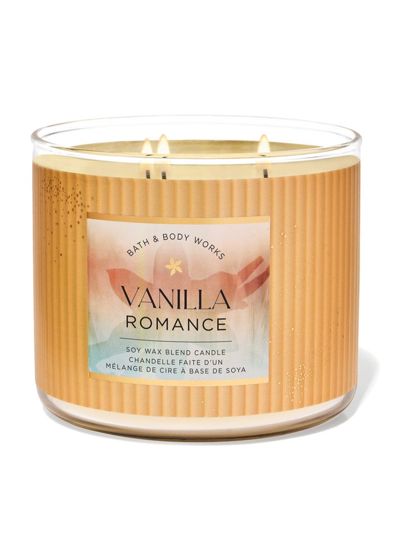 Bath & Body Works Vanilla Romance 3-Wick Candle 