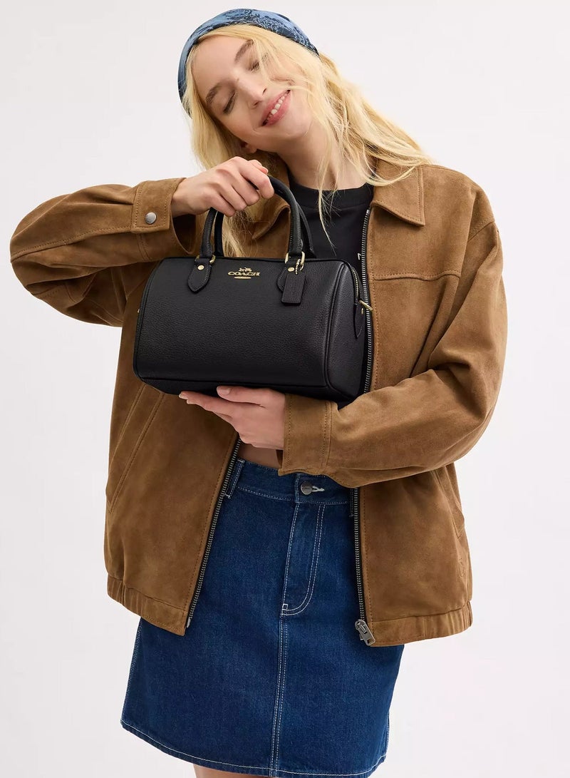 coachoutlet Coach Rowan Satchel Bag In Signature Canvas, Women's Tote Bag, Women's Shoulder Bag, Women's Hand Bag, Women's Travel Bag, Women's Cross-Body Bag - Image 2