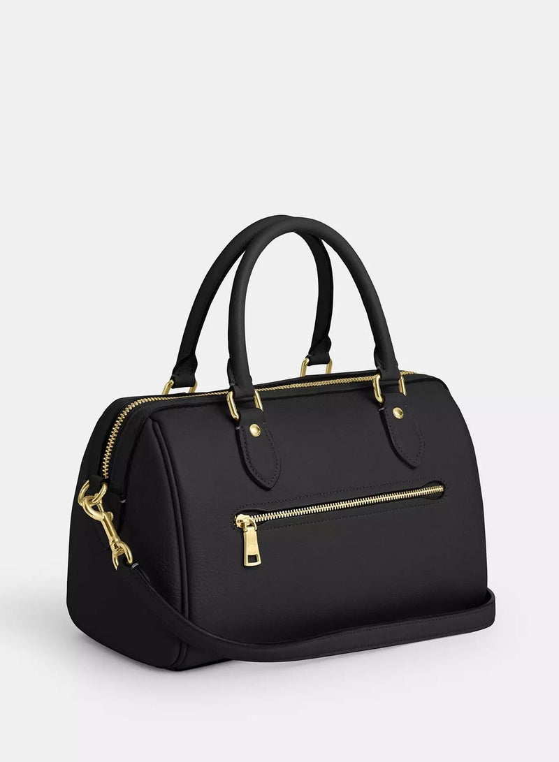 coachoutlet Coach Rowan Satchel Bag In Signature Canvas, Women's Tote Bag, Women's Shoulder Bag, Women's Hand Bag, Women's Travel Bag, Women's Cross-Body Bag - Image 4