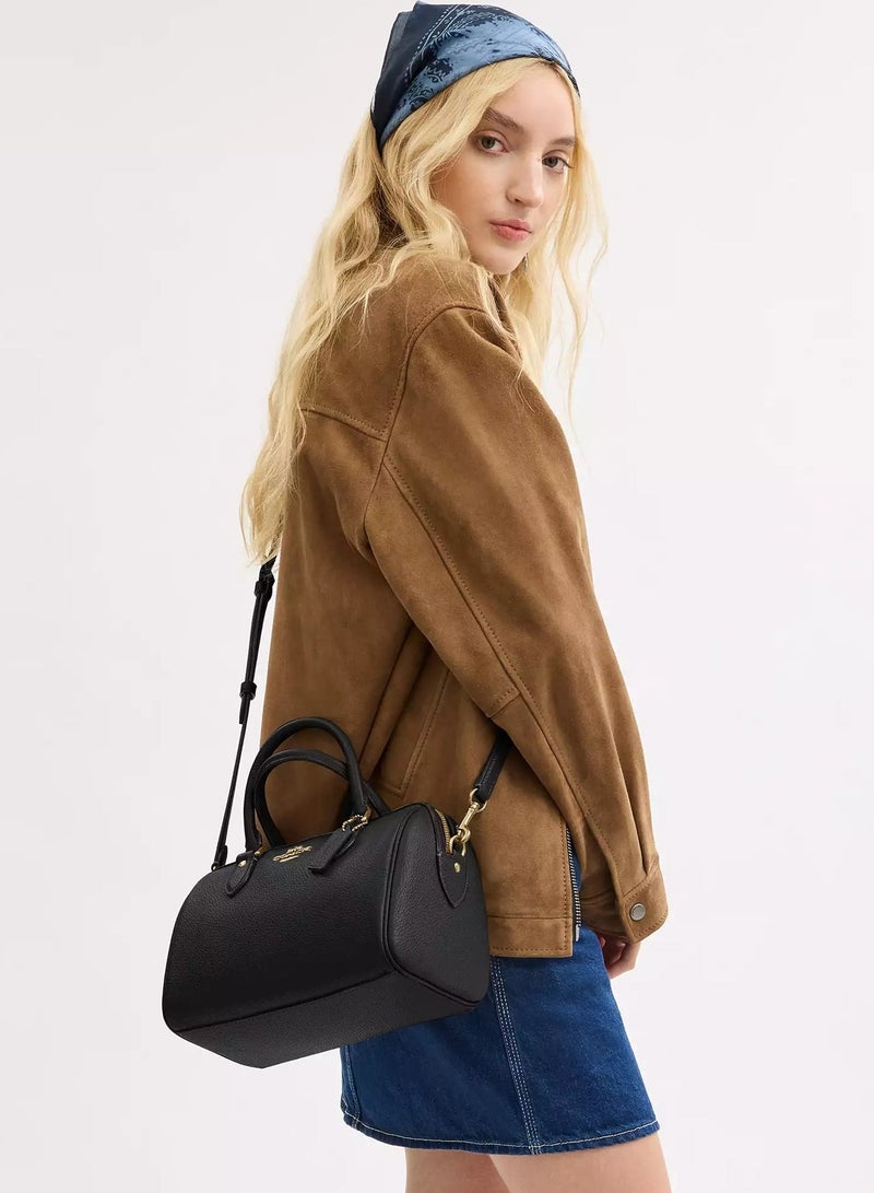 coachoutlet Coach Rowan Satchel Bag In Signature Canvas, Women's Tote Bag, Women's Shoulder Bag, Women's Hand Bag, Women's Travel Bag, Women's Cross-Body Bag - Image 3