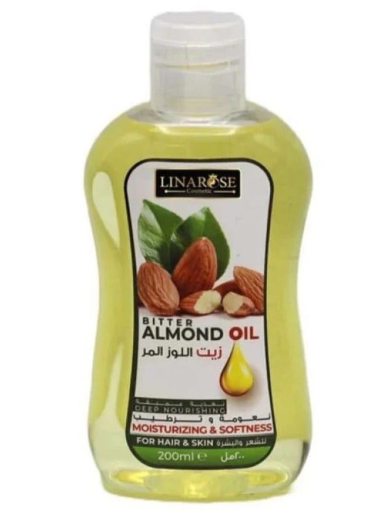 LINA ROSE Lina Rose Bitter Almond Oil for Hair and Skin - 200 ml