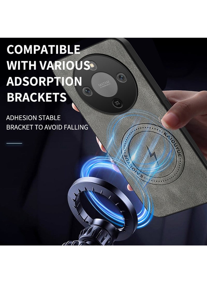 X-level For Honor X9d Magnetic PU Leather Phone Case, Compatible with Honor X9d Luxury Super Light Phone Back Cover Blue - Image 5