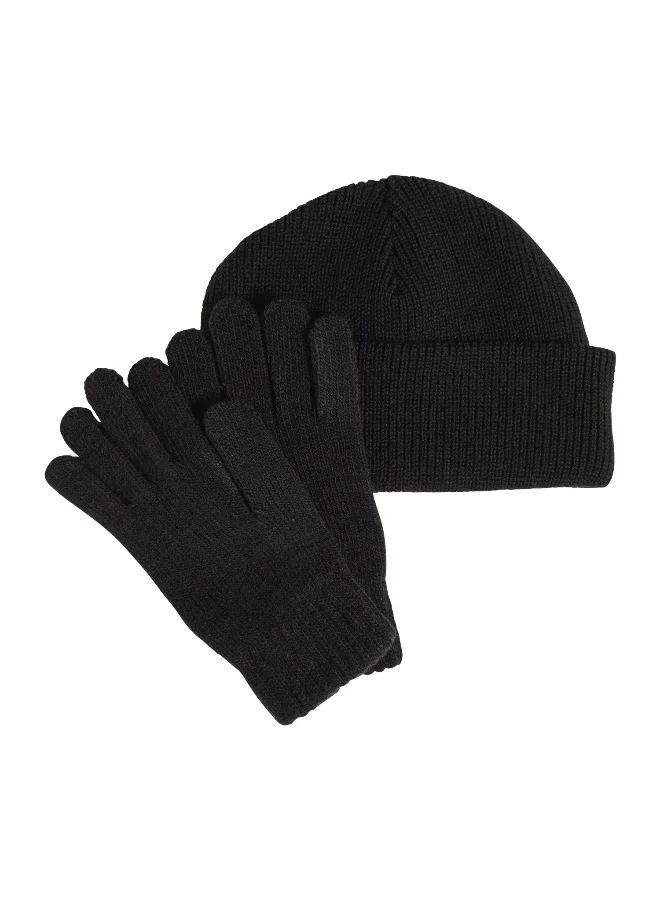 اديداس Adidas Glove Beanie K U Black Not Sports Specific Headwear For Kids